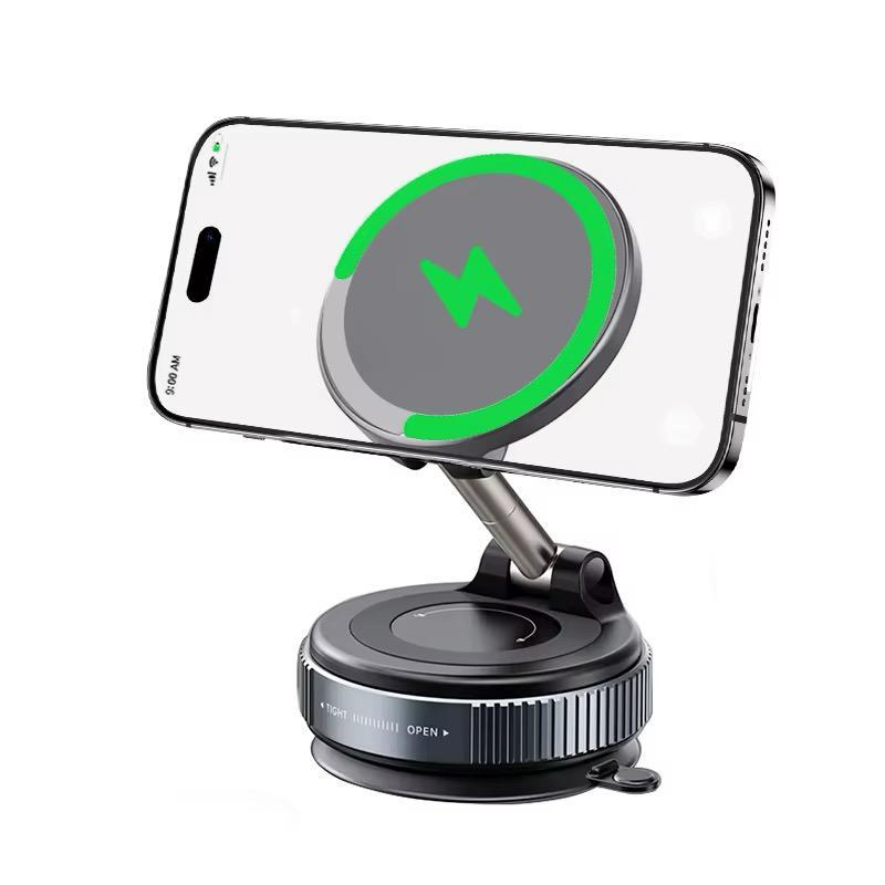 PhoneGrip — Support téléphone magnétique avec recharge sans fil
