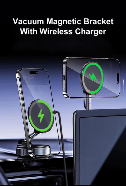 PhoneGrip — Support téléphone magnétique avec recharge sans fil